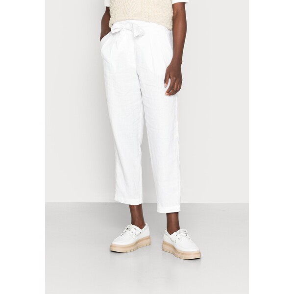 Marks & Spencer PURE TAPERED Spodnie materiałowe soft white QM421A04C-A11