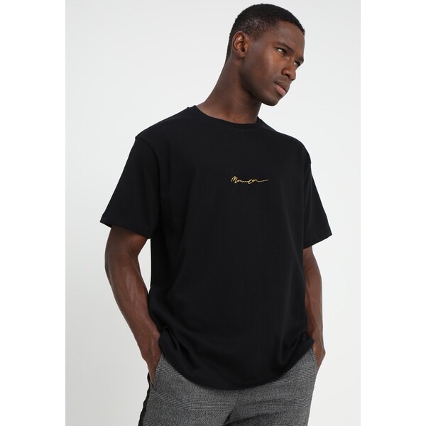 Mennace ESSENTIAL REGULAR RELAXED SIG TEE UNISEX T-shirt basic black MEF22O00H-Q11