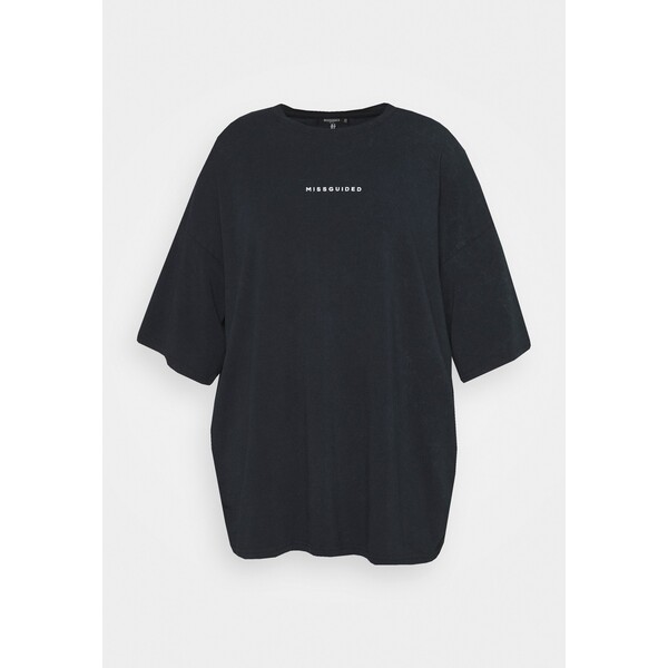 Missguided Plus T-shirt z nadrukiem black M0U21D03L-Q11