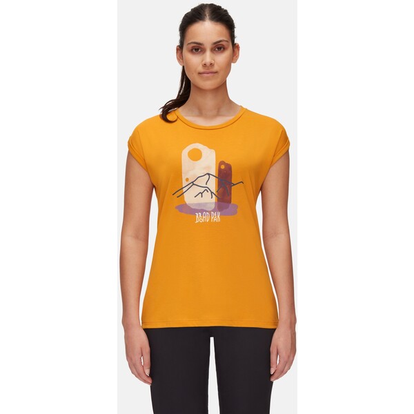 Mammut MOUNTAIN T-shirt z nadrukiem gold M7341D01S-E11