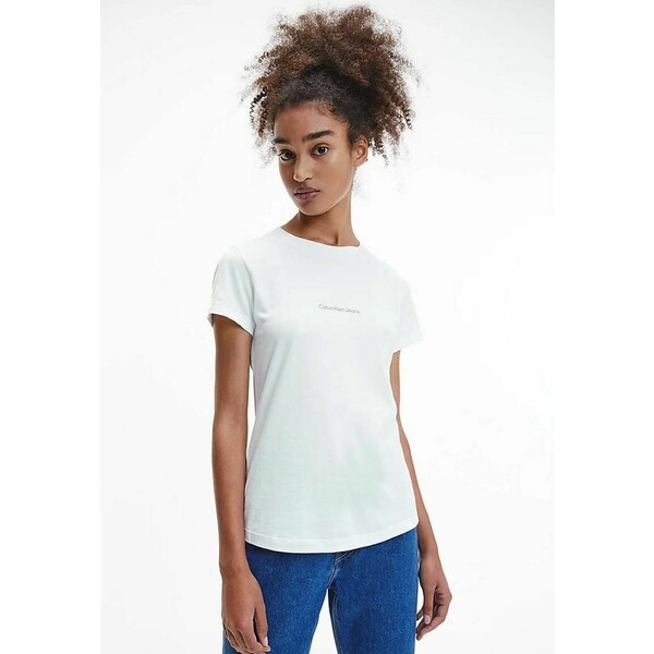 Calvin Klein MONOGRAMA T-shirt z nadrukiem bright white 6CA21D06G-A11