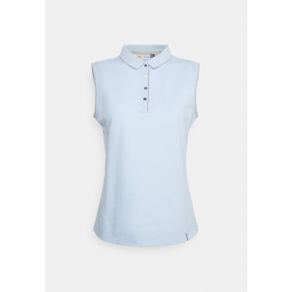 Kjus WOMEN ELLA STRUCTURE Koszulka polo crystal blue/white KJ141D00N-K11