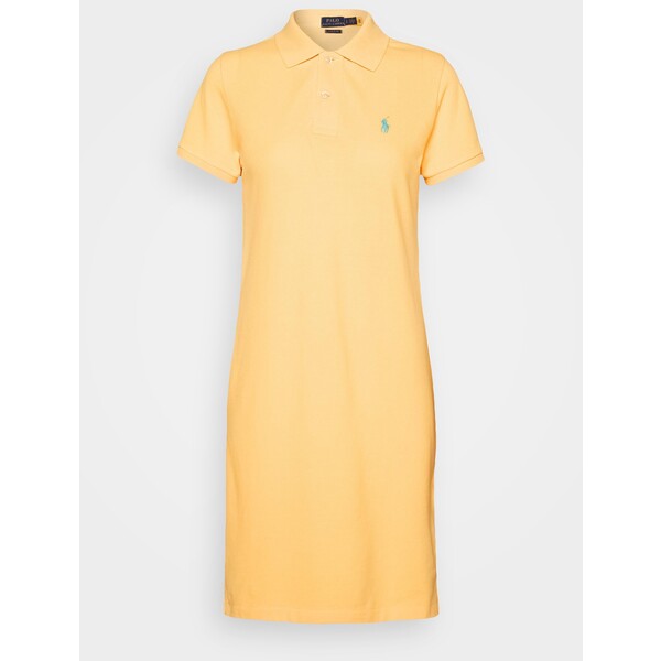 Polo Ralph Lauren COTTON MESH POLO DRESS Sukienka letnia empire yellow PO221C06E-E11