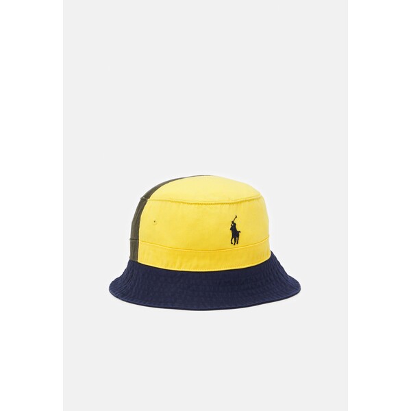 Polo Ralph Lauren BUCKET HAT UNISEX Kapelusz yellow/newport navy PO254R00K-T11