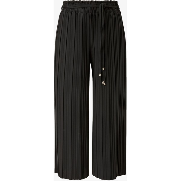 s.Oliver BLACK LABEL CULOTTE Spodnie materiałowe schwarz SOA21A0B0-Q11