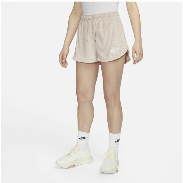 Nike Sportswear AIR VELOURSHORTS MED MELLEMHØJ Krótkie spodenki sportowe pink oxford/white NI141E01R-J11