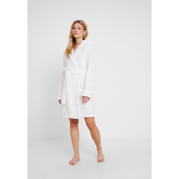 Cotton On Body HOODED LUXE PLUSH GOWN Szlafrok white C1R81P002-A11