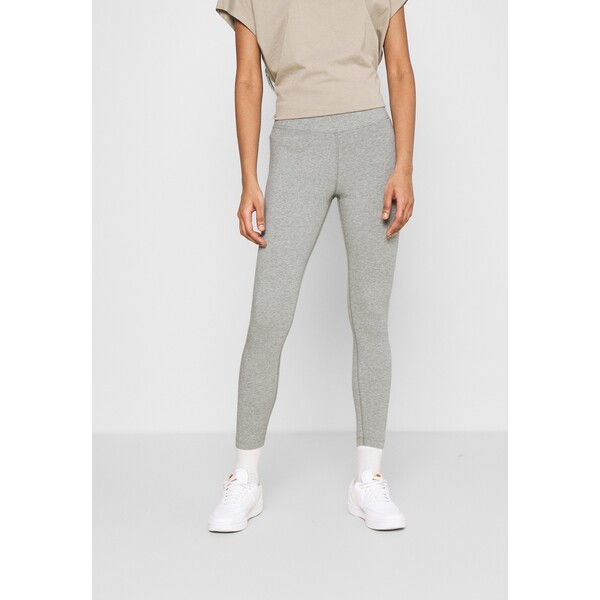 Nike Sportswear Legginsy grey heather/white NI121A0F4-C11