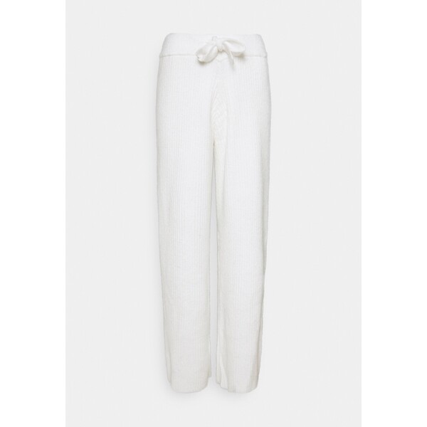 Missguided RECYCLED WIDE LEG TROUSER Spodnie materiałowe white M0Q21A0H9-A11