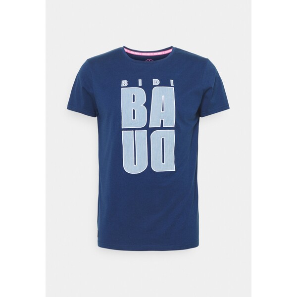 BIDI BADU BONGANY LIFESTYLE TEE T-shirt z nadrukiem dark blue BIJ42D01E-K11