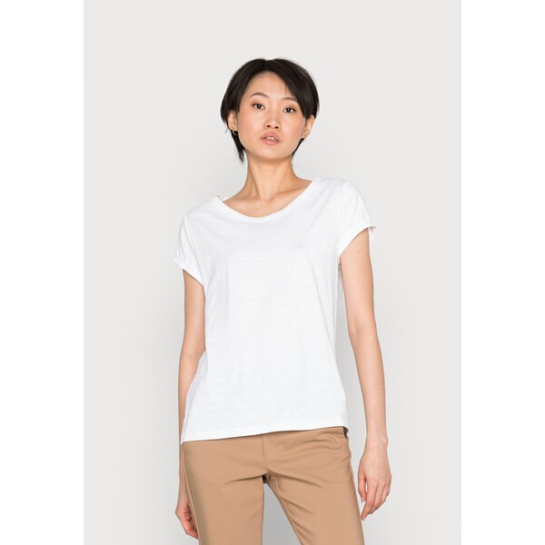 edc by Esprit SLUB ROUND NECK T-shirt basic white ED121D1ON-A11