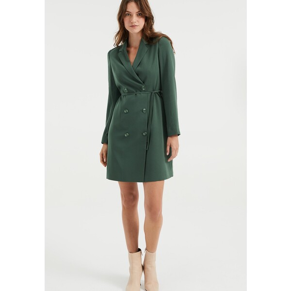 WE Fashion Sukienka koszulowa army green WF521C0C3-M11