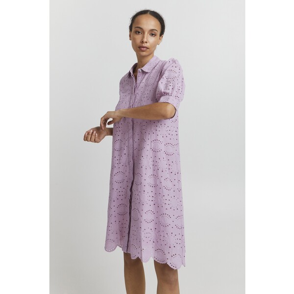 ICHI Sukienka koszulowa lavender mist IC221C0KH-I11