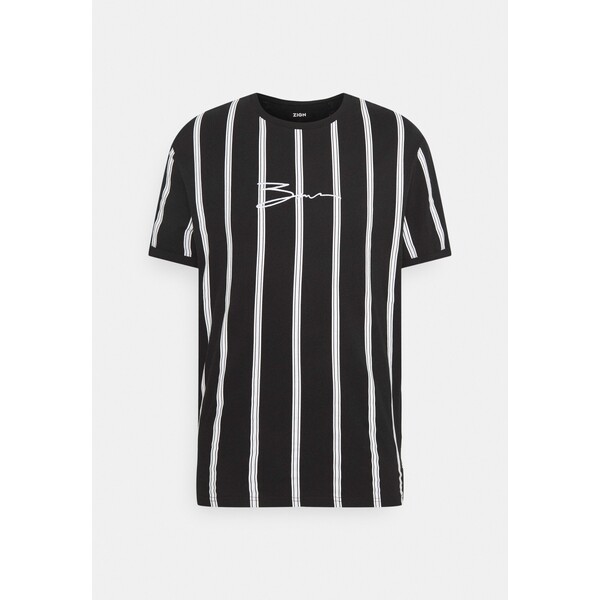 Zign UNISEX T-shirt z nadrukiem black ZI121001H-Q11