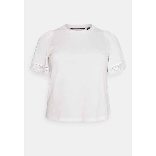 Vero Moda Curve VMNANETT TOP T-shirt basic snow white VEE21D04Q-A11