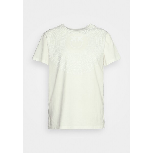 Pinko ACQUA SPARTA T-shirt z nadrukiem off white P6921D045-A11