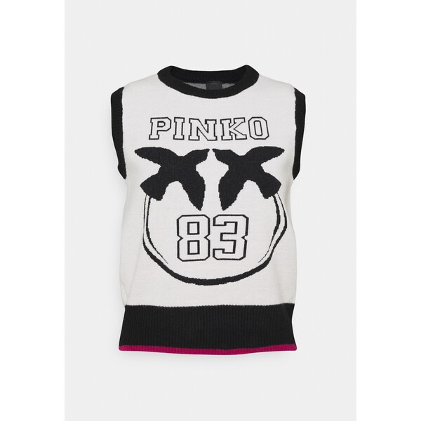 Pinko ANAGNI T-shirt z nadrukiem black P6921I03W-Q11