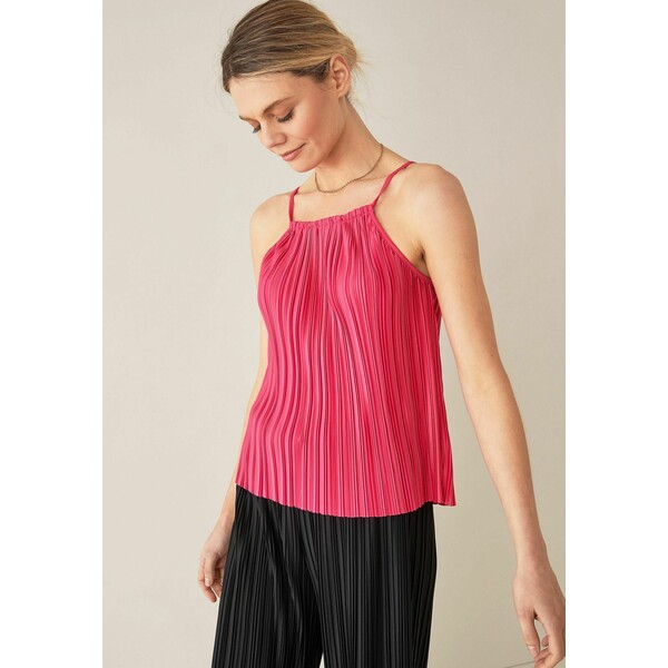 Next PLISS PLEATED STRAPPY Top pink NX321D11P-J11