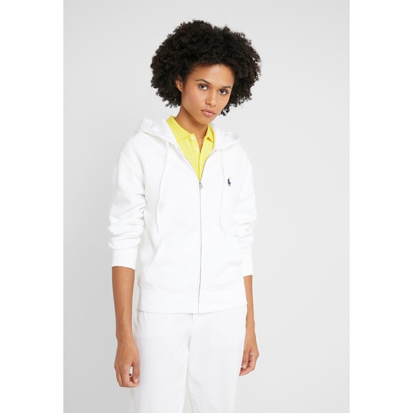 Polo Ralph Lauren FLEECE FULL-ZIP HOODIE Bluza rozpinana white PO221J02G-A11