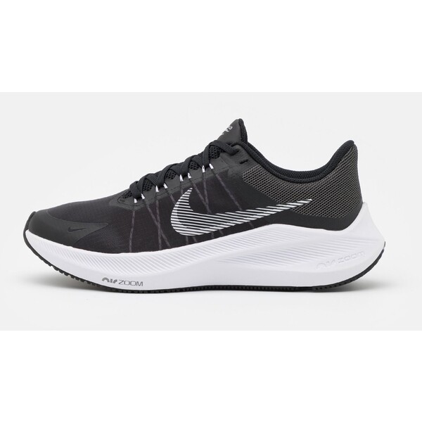 Nike Performance ZOOM WINFLO 8 Obuwie do biegania treningowe black/white/dark smoke grey/light smoke grey N1241A10O-Q11