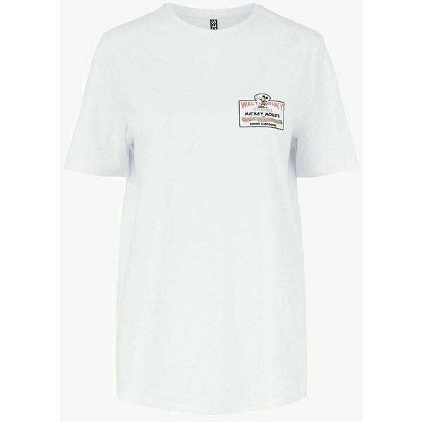 Pieces PCHUNTER T-shirt z nadrukiem bright white PE321D0S6-A12