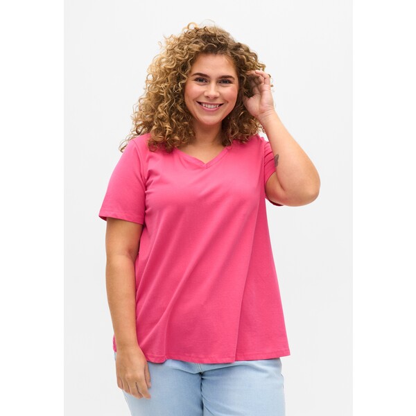 Zizzi T-shirt basic pink Z1721D0XA-J11