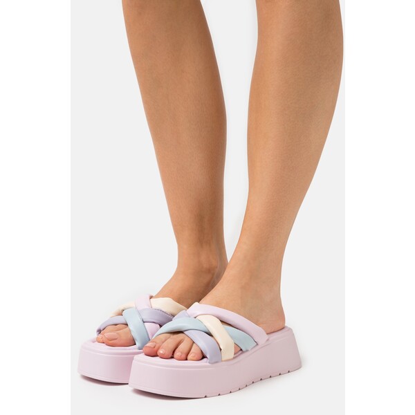 Koi Footwear VEGAN Klapki pink/multi-coloured KOF11A02Q-J11