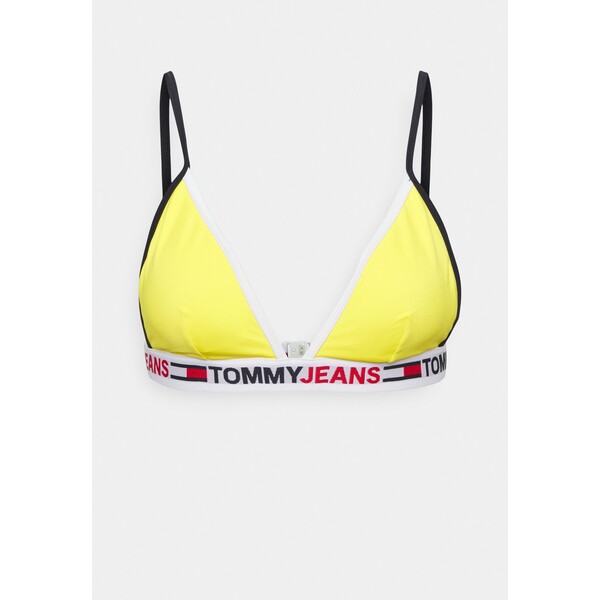 Tommy Hilfiger TRIANGLE FIXED Góra od bikini magnetic yellow TO181J03U-E11