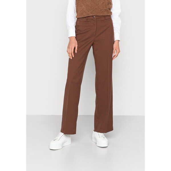 Monki Spodnie materiałowe brown dark MOQ21A05T-O11