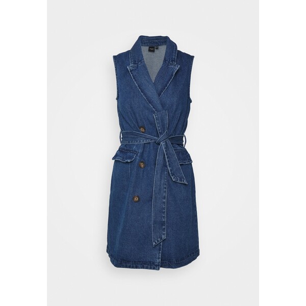 Vero Moda Petite VMTAILOR BLAZER DRESS Sukienka jeansowa medium blue denim VM021C080-K12