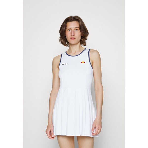 Ellesse ARROSSIRE Sukienka z dżerseju white EL941L00H-A11