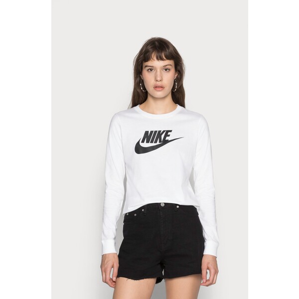 Nike Sportswear TEE ICON Bluzka z długim rękawem white/black NI121D0EG-A11