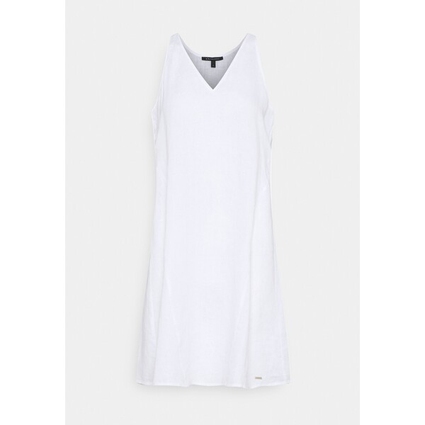 Armani Exchange VESTITO Sukienka letnia optic white ARC21C02M-A11