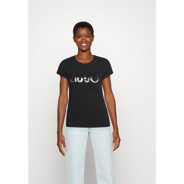 Liu Jo Jeans T-shirt z nadrukiem nero L2521D05E-Q11