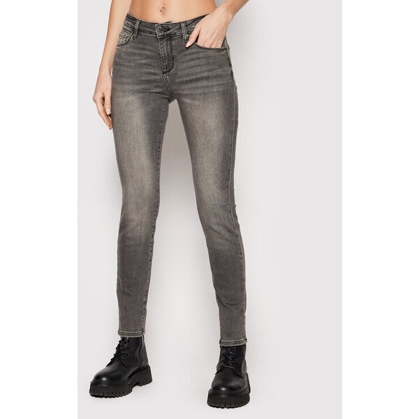 Guess Jeansy Anette W1YA99 D4F52 Szary Skinny Fit