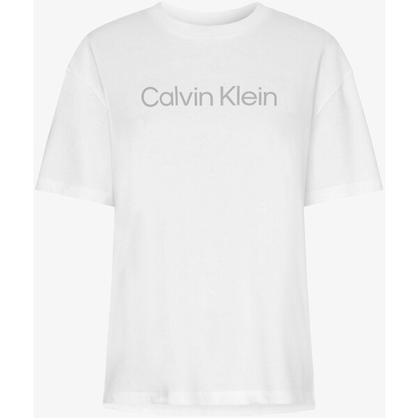 Calvin Klein Performance T-shirt z nadrukiem bright white CKA41D02T-A11