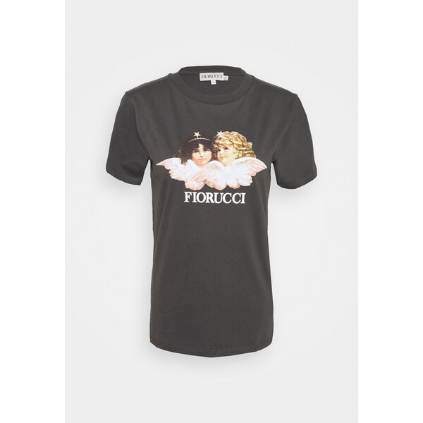 Fiorucci VINTAGE ANGELS TEE T-shirt z nadrukiem dark grey FI921D00X-C11