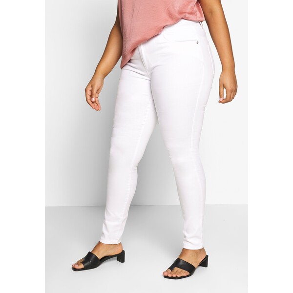 ONLY Carmakoma CARAUGUSTA Jeansy Skinny Fit white ONA21N02W-A11