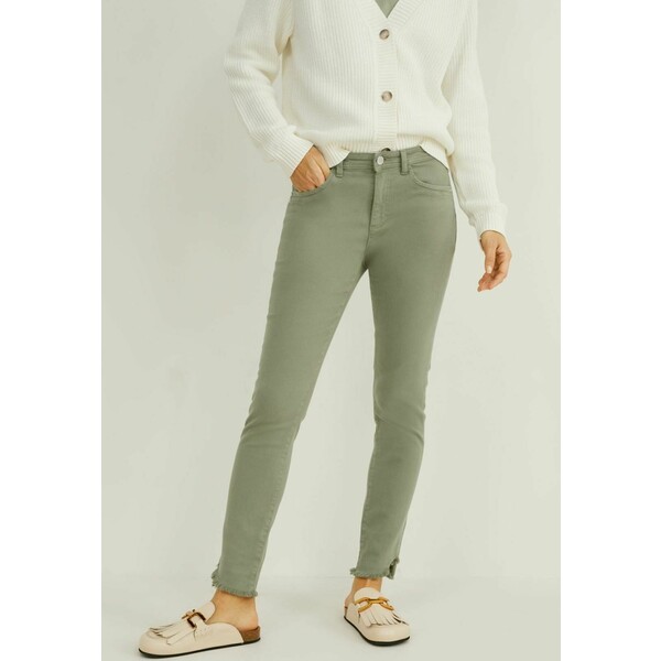 C&A Jeansy Skinny Fit green C6F21N05P-M11