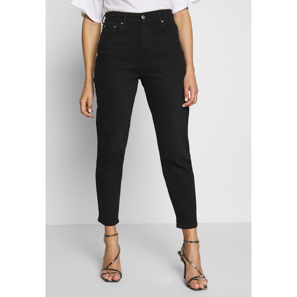Gina Tricot COMFY MOM Jeansy Relaxed Fit black GID21N01U-Q11