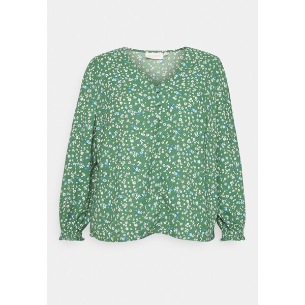 ONLY Carmakoma CARFERNI Bluzka z długim rękawem fern green ONA21E0GK-M11