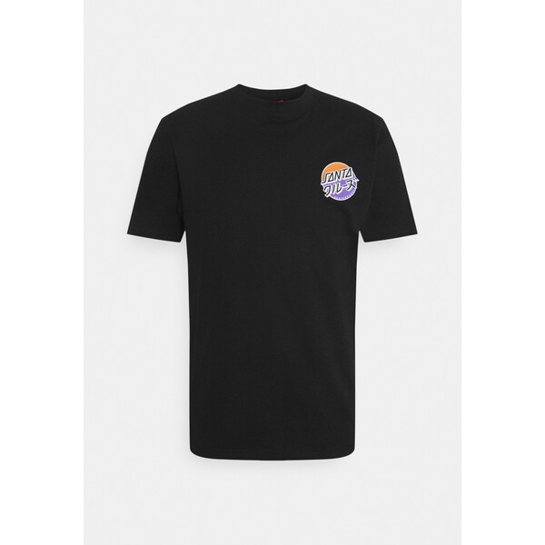 Santa Cruz UNISEX T-shirt z nadrukiem black 7SA21004I-Q11