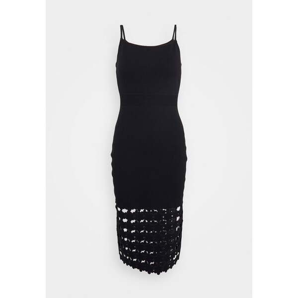 Milly LASER CUTOUT DRESS Sukienka z dżerseju black M1221C04G-Q11