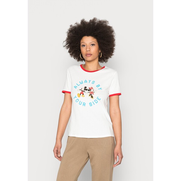 Springfield LICENCIA DISNEY T-shirt z nadrukiem white FI021D086-B11