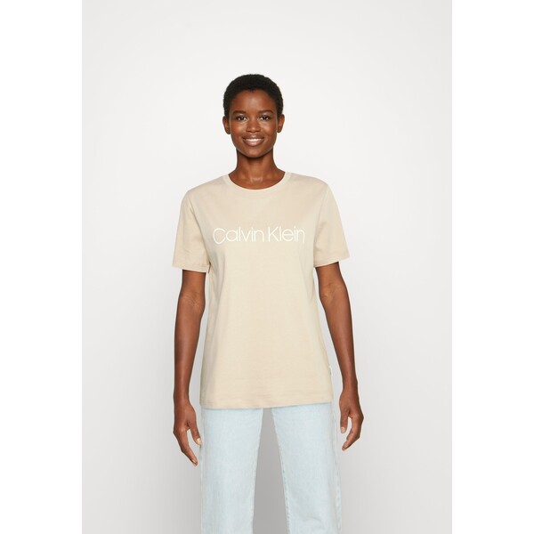 Calvin Klein CORE LOGO T-shirt z nadrukiem moccasin 6CA21D01U-B11