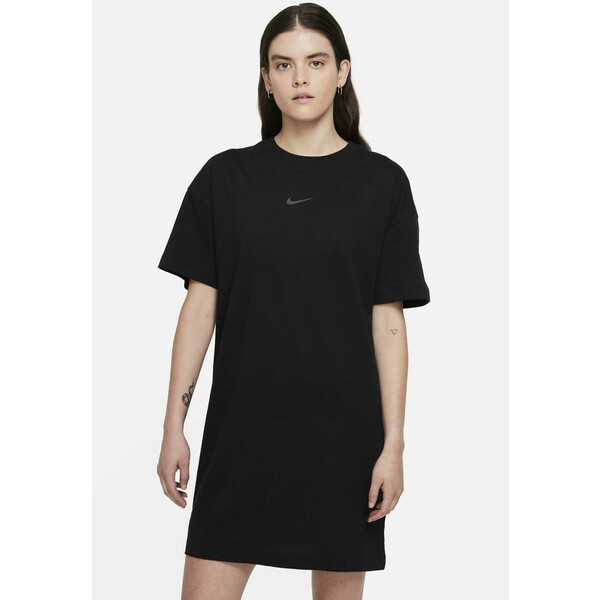Nike Sportswear Sukienka z dżerseju black NI141L006-Q11