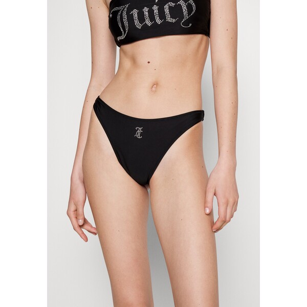 Juicy Couture BANDEAU BOTTOM Dół od bikini black JU781I000-Q11