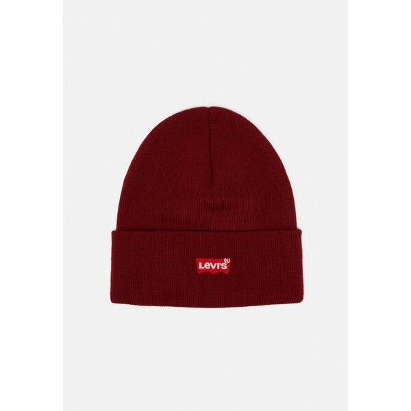 Levi's® RED BATWING EMBROIDERED SLOUCHY BEANIE Czapka dark bordeaux LE254P008-G11