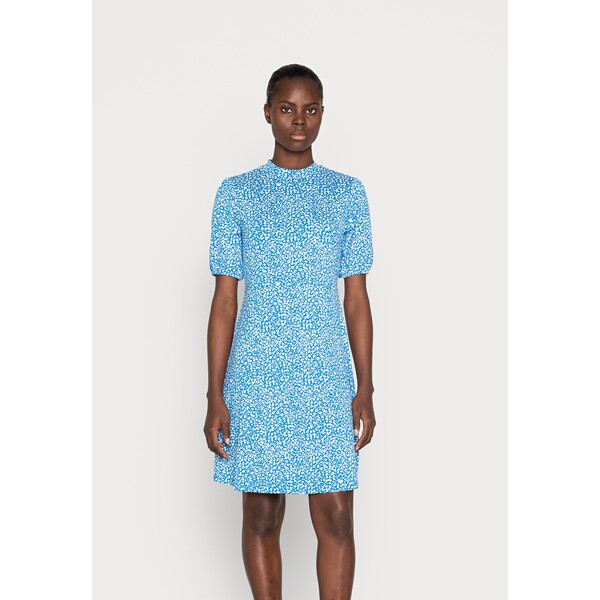 Marks & Spencer PRINTE SKATER DRESS Sukienka z dżerseju blue mix QM421C0AZ-K11