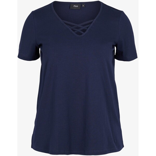 Zizzi T-shirt basic blue Z1721D0Y7-K11